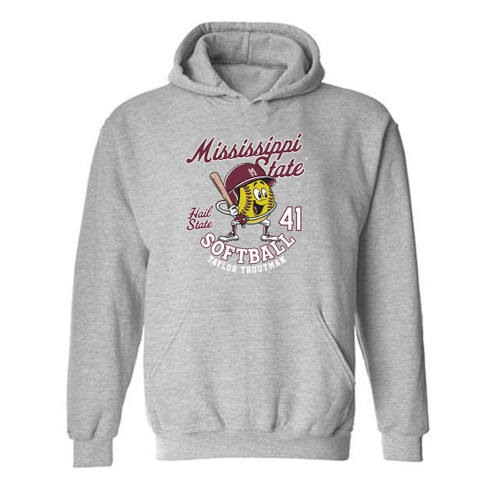 Mississippi State - NCAA Softball : Taylor Troutman - Fashion Shersey Hooded Sweatshirt-0