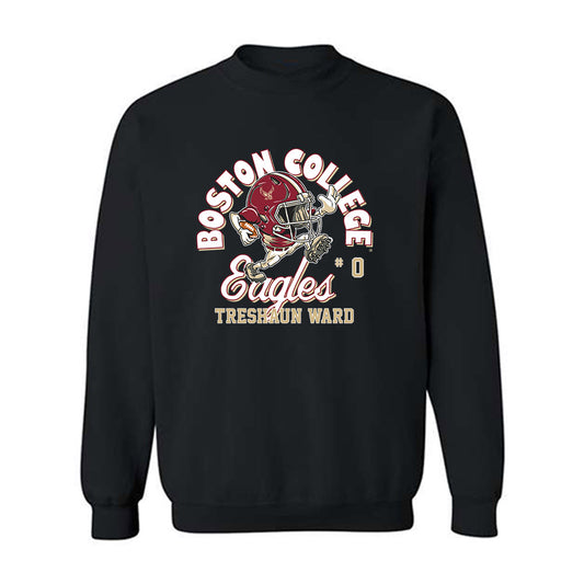 Boston College - NCAA Football : Treshaun Ward - Fashion Shersey Crewneck Sweatshirt