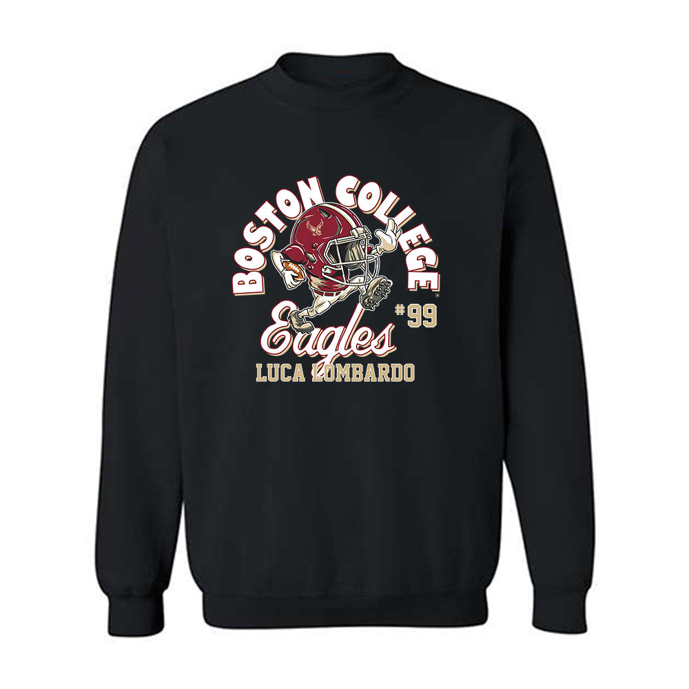 Boston College - NCAA Football : Luca Lombardo - Fashion Shersey Crewneck Sweatshirt-0