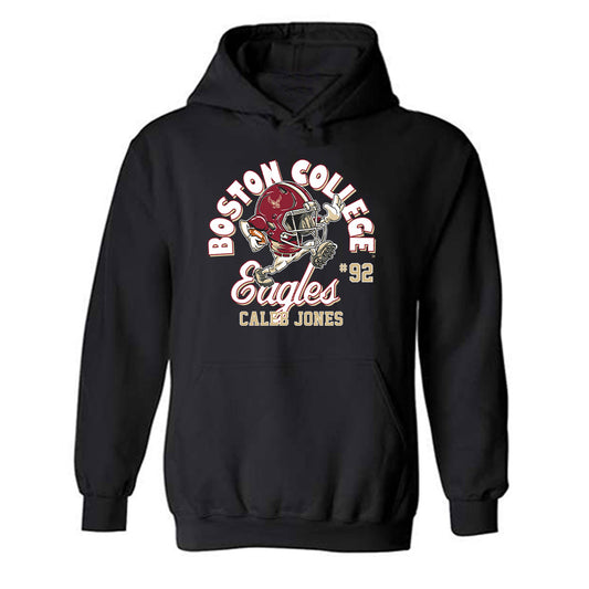 Boston College - NCAA Football : Caleb Jones - Hooded Sweatshirt Fashion Shersey