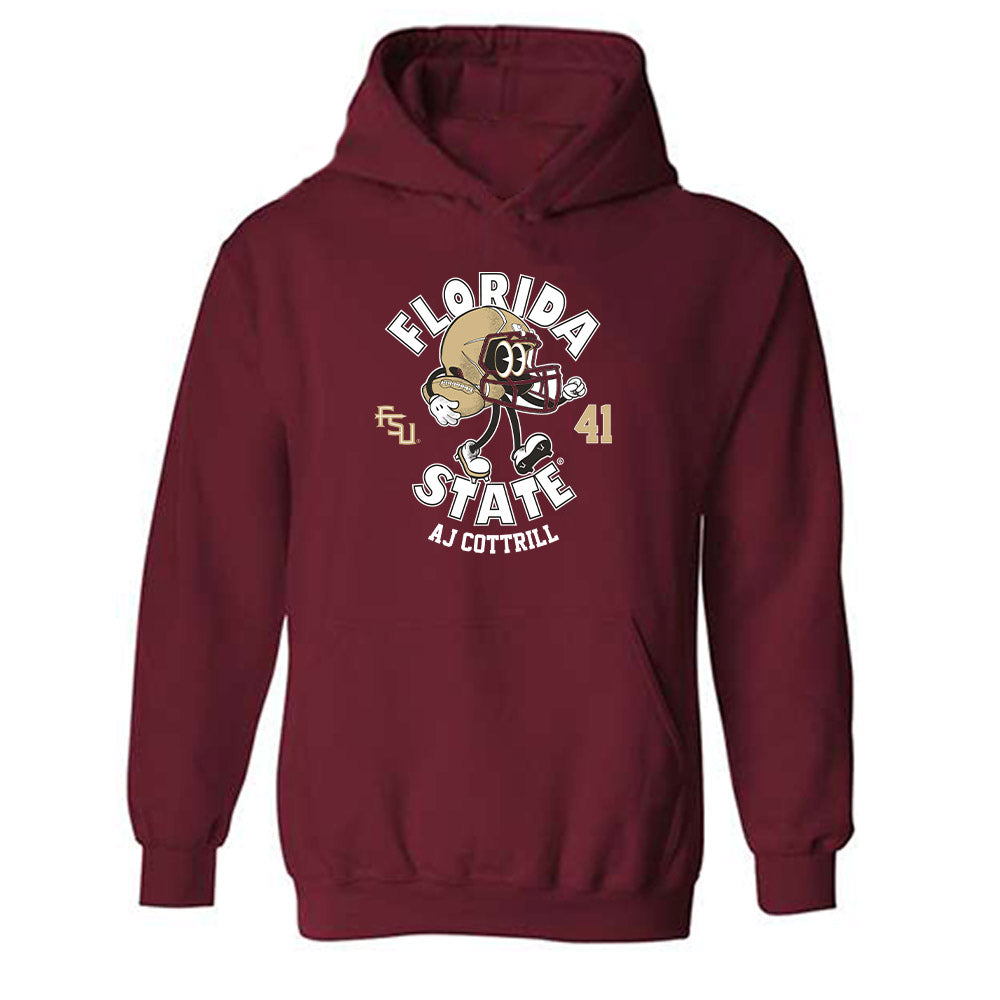 FSU - NCAA Football : AJ Cottrill - Fashion Shersey Hooded Sweatshirt-0