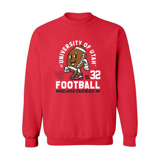 Utah - NCAA Football : Helaman Ofahengaue - Fashion Shersey Crewneck Sweatshirt