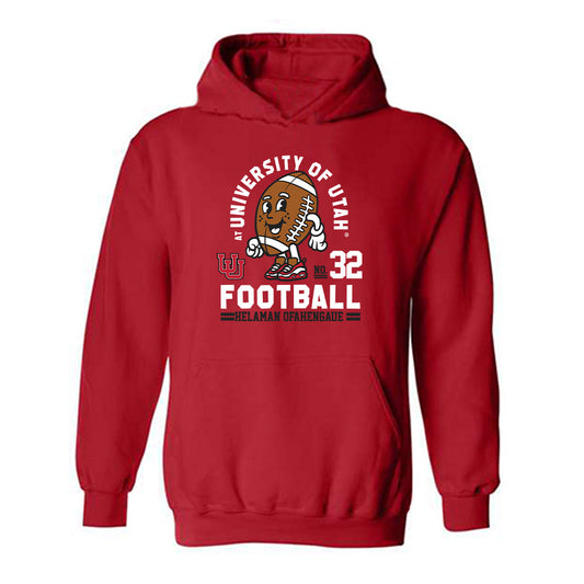 Utah - NCAA Football : Helaman Ofahengaue - Fashion Shersey Hooded Sweatshirt