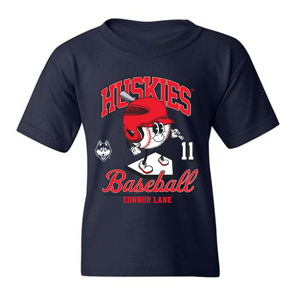 UConn - NCAA Baseball : Connor Lane - Fashion Shersey Youth T-Shirt-0