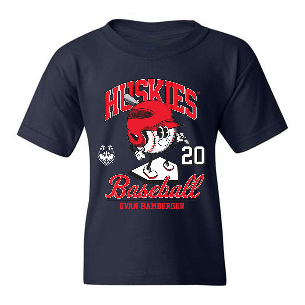 UConn - NCAA Baseball : Evan Hamberger - Fashion Shersey Youth T-Shirt