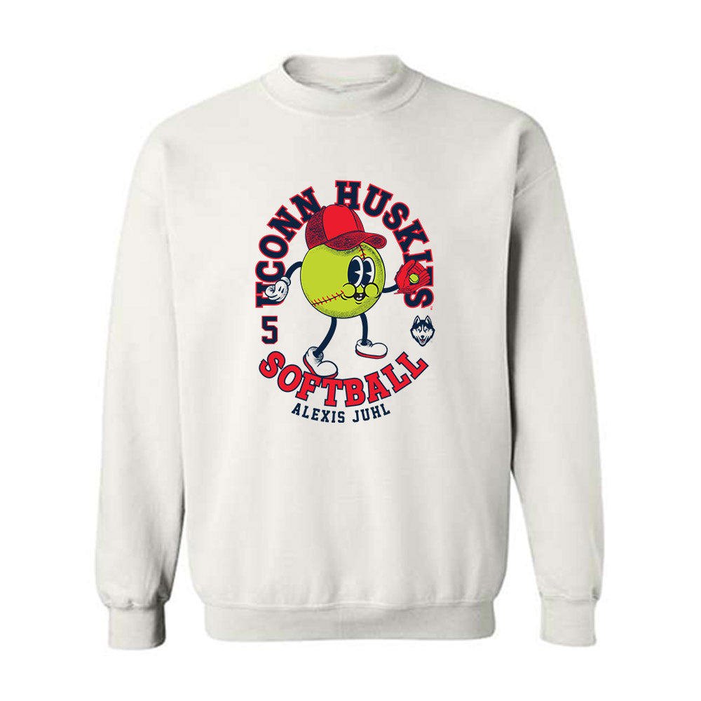 UConn - NCAA Softball : Alexis Juhl - Fashion Shersey Crewneck Sweatshirt-0