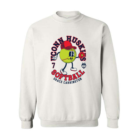 UConn - NCAA Softball : Grace Carrington - Fashion Shersey Crewneck Sweatshirt-0