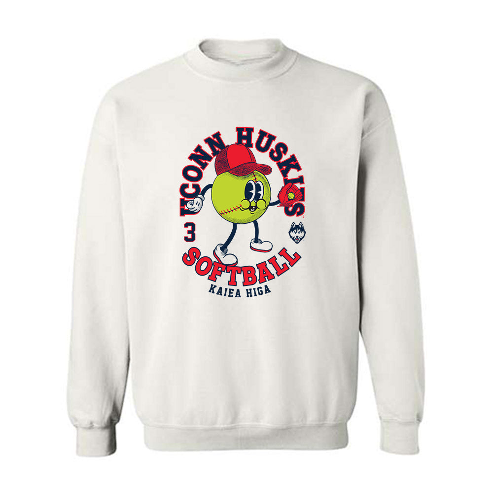 UConn - NCAA Softball : Kaiea Higa - Fashion Shersey Crewneck Sweatshirt