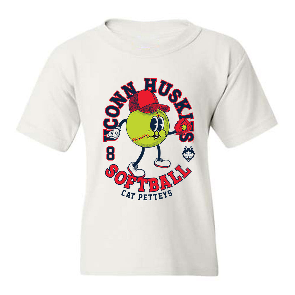 UConn - NCAA Softball : Cat Petteys - Fashion Shersey Youth T-Shirt