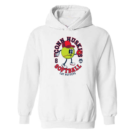 UConn - NCAA Softball : Cat Petteys - Fashion Shersey Hooded Sweatshirt