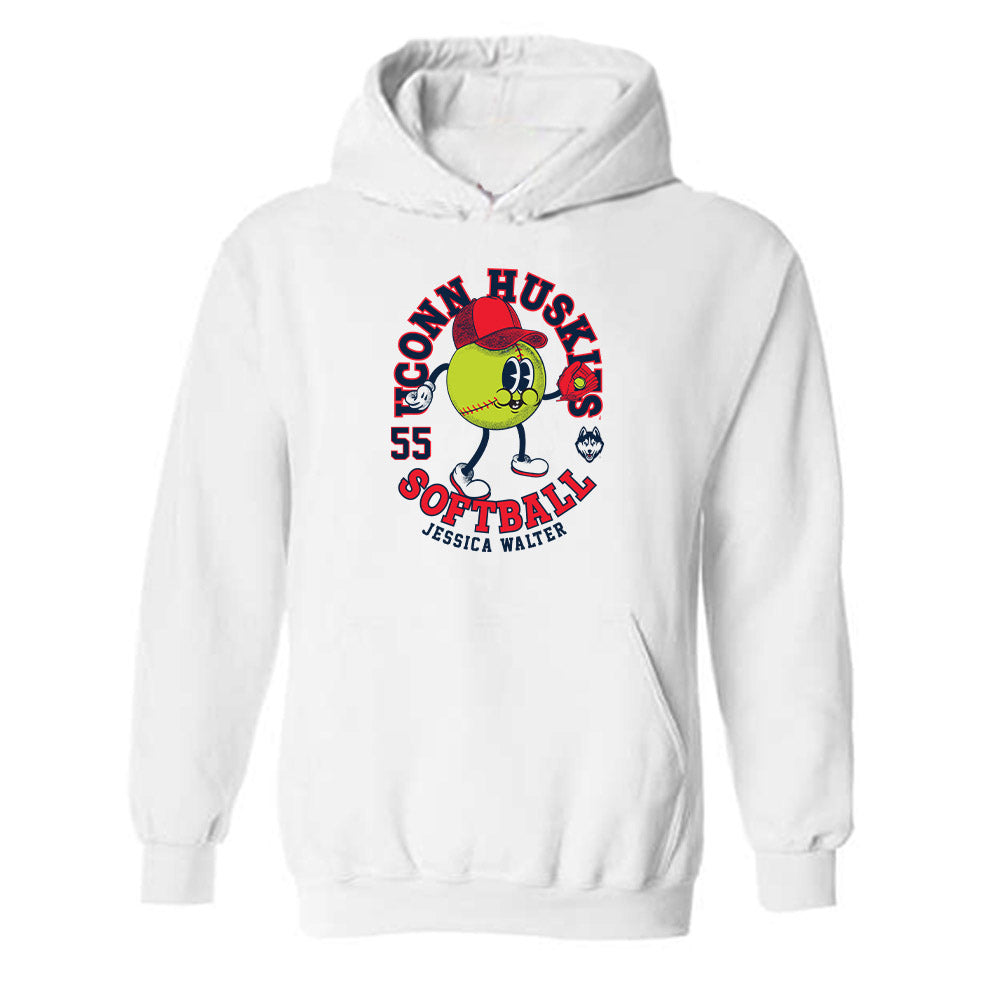 UConn - NCAA Softball : Jessica Walter - Fashion Shersey Hooded Sweatshirt-0