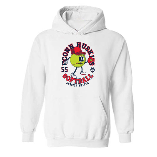 UConn - NCAA Softball : Jessica Walter - Fashion Shersey Hooded Sweatshirt-0