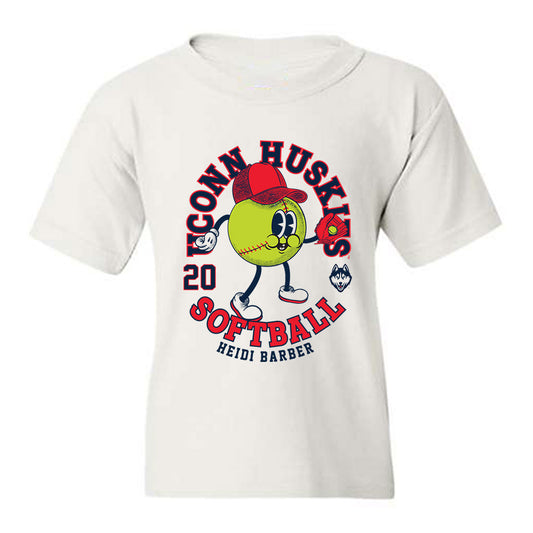 UConn - NCAA Softball : Heidi Barber - Fashion Shersey Youth T-Shirt