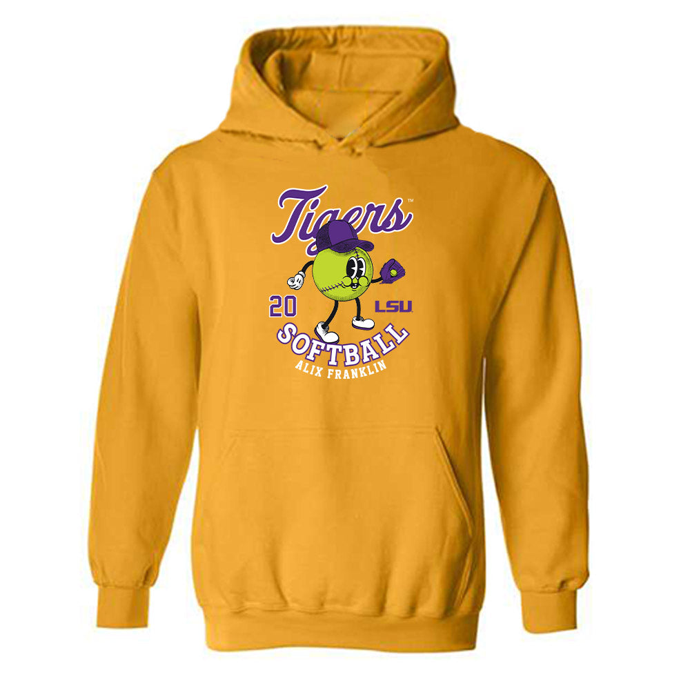 LSU - NCAA Softball : alix franklin - Fashion Shersey Hooded Sweatshirt-0