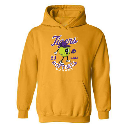 LSU - NCAA Softball : alix franklin - Fashion Shersey Hooded Sweatshirt-0