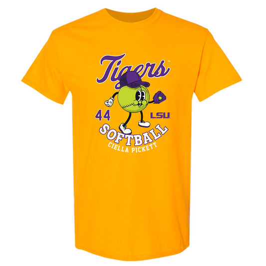 LSU - NCAA Softball : Ciella Pickett - Fashion Shersey T-Shirt-0