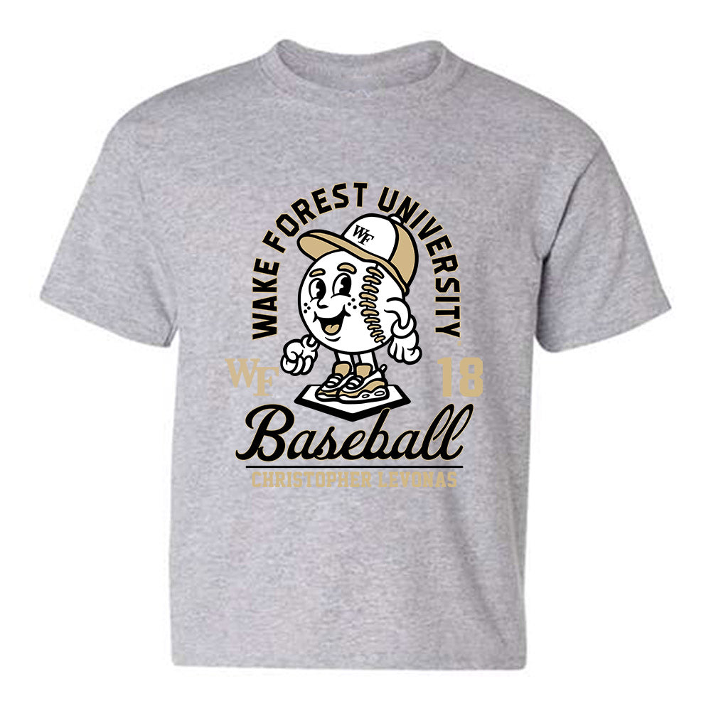 Wake Forest - NCAA Baseball : Christopher Levonas - Fashion Shersey Youth T-Shirt-0