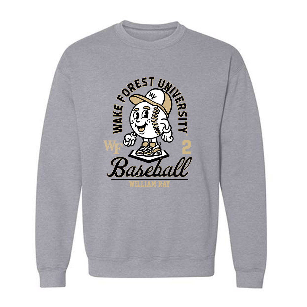 Wake Forest - NCAA Baseball : William Ray - Fashion Shersey Crewneck Sweatshirt