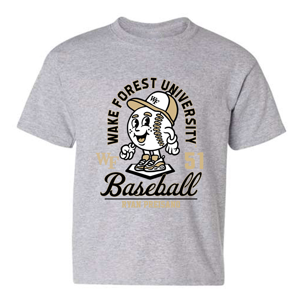 Wake Forest - NCAA Baseball : Ryan Preisano - Fashion Shersey Youth T-Shirt