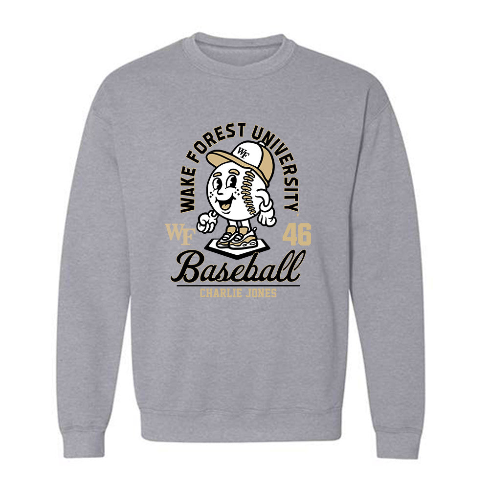 Wake Forest - NCAA Baseball : Charlie Jones - Fashion Shersey Crewneck Sweatshirt