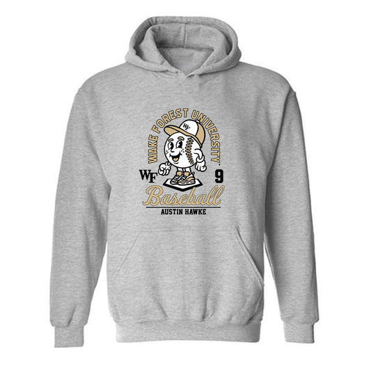 Wake Forest - NCAA Baseball : Austin Hawke - Fashion Shersey Hooded Sweatshirt-0