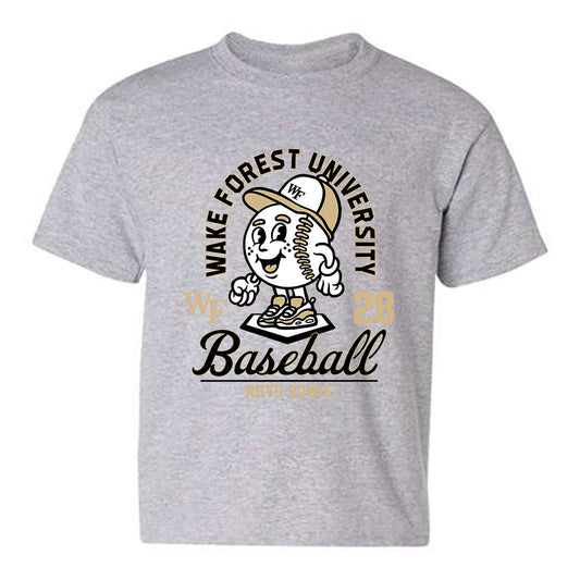 Wake Forest - NCAA Baseball : Rhys Bowie - Fashion Shersey Youth T-Shirt-0