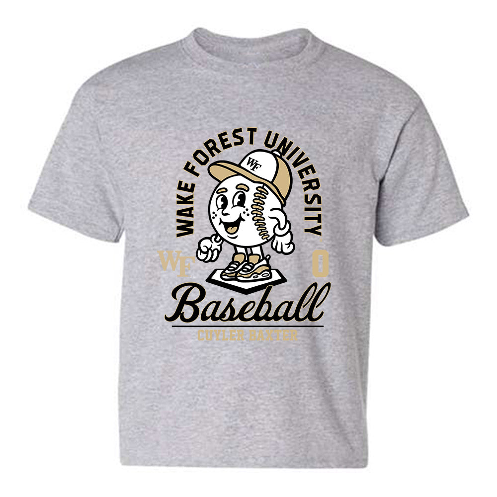 Wake Forest - NCAA Baseball : Cuyler Baxter - Fashion Shersey Youth T-Shirt-0