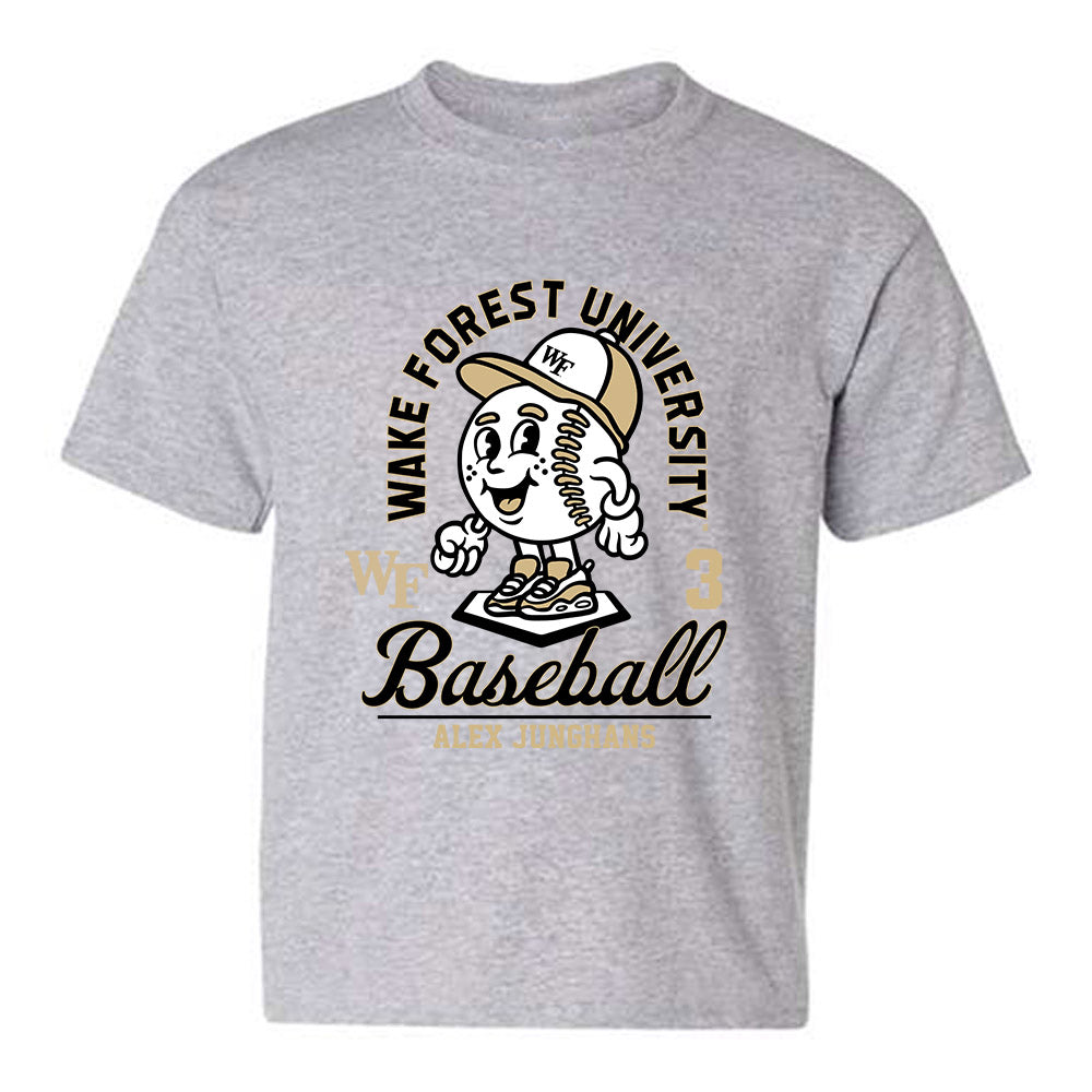 Wake Forest - NCAA Baseball : Alex Junghans - Fashion Shersey Youth T-Shirt-0