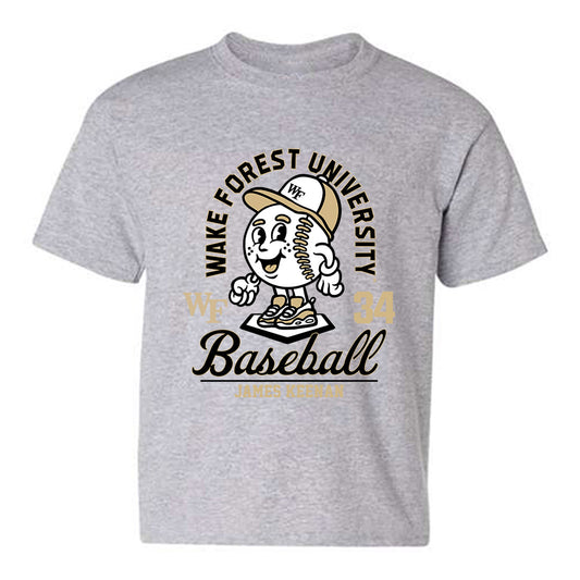 Wake Forest - NCAA Baseball : James Keenan - Fashion Shersey Youth T-Shirt-0