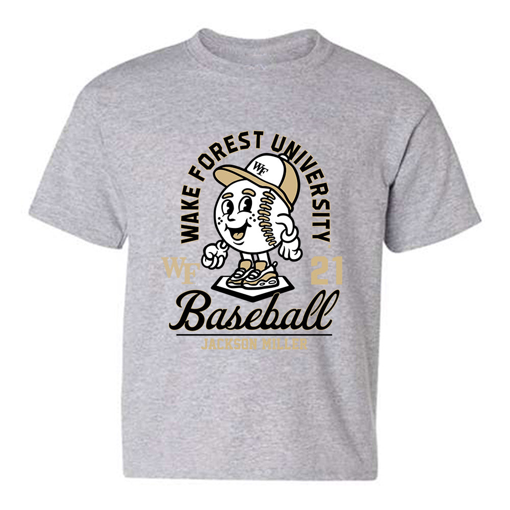 Wake Forest - NCAA Baseball : Jackson Miller - Fashion Shersey Youth T-Shirt-0
