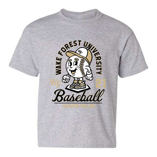 Wake Forest - NCAA Baseball : Jackson Miller - Fashion Shersey Youth T-Shirt-0
