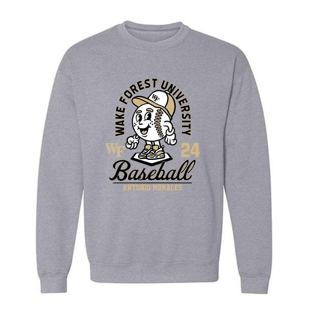 Wake Forest - NCAA Baseball : Antonio Morales - Fashion Shersey Crewneck Sweatshirt