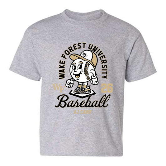 Wake Forest - NCAA Baseball : AJ Camp - Fashion Shersey Youth T-Shirt