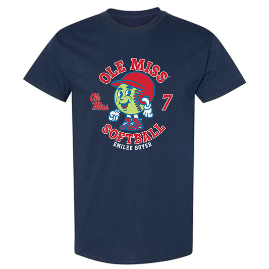 Ole Miss - NCAA Softball : Emilee Boyer - Fashion Shersey T-Shirt-0
