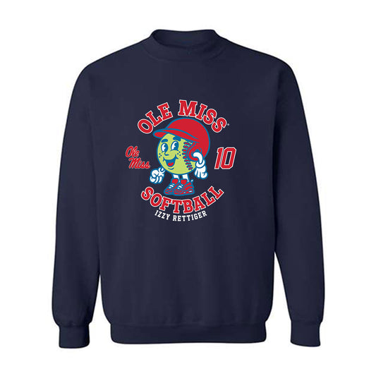 Ole Miss - NCAA Softball : Izzy Rettiger - Fashion Shersey Crewneck Sweatshirt-0