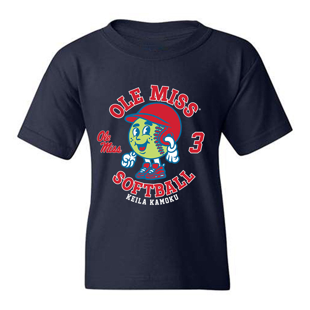 Ole Miss - NCAA Softball : Keila Kamoku - Fashion Shersey Youth T-Shirt-0