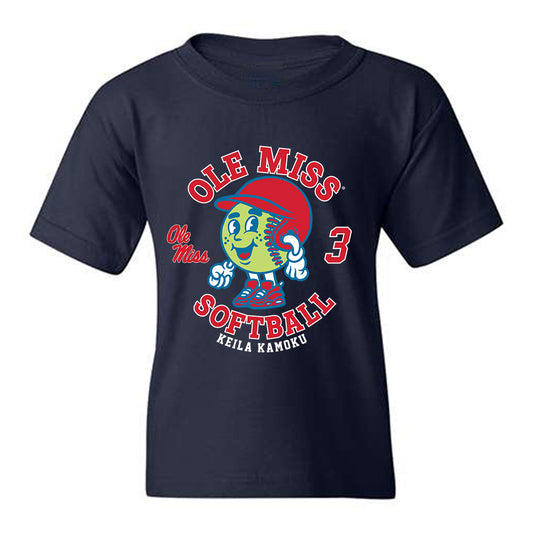 Ole Miss - NCAA Softball : Keila Kamoku - Fashion Shersey Youth T-Shirt-0