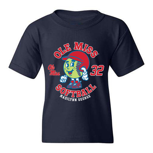 Ole Miss - NCAA Softball : Madilynn George - Fashion Shersey Youth T-Shirt-0