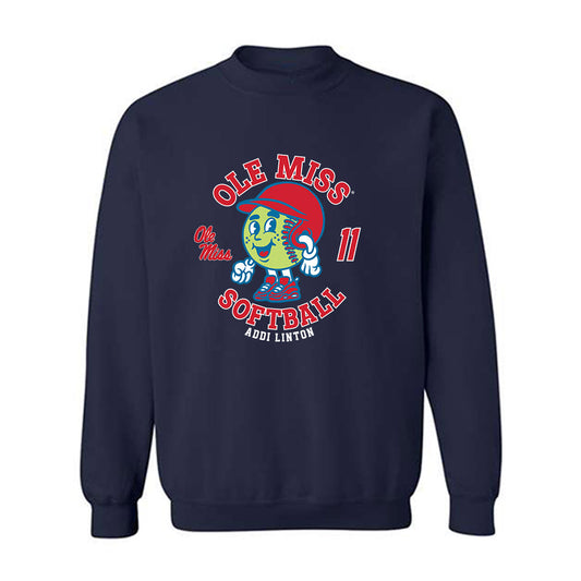 Ole Miss - NCAA Softball : Addi Linton - Fashion Shersey Crewneck Sweatshirt-0