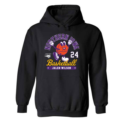 Northern Iowa - NCAA Men's Basketball : Jalen Wilson - Fashion Shersey Hooded Sweatshirt-0