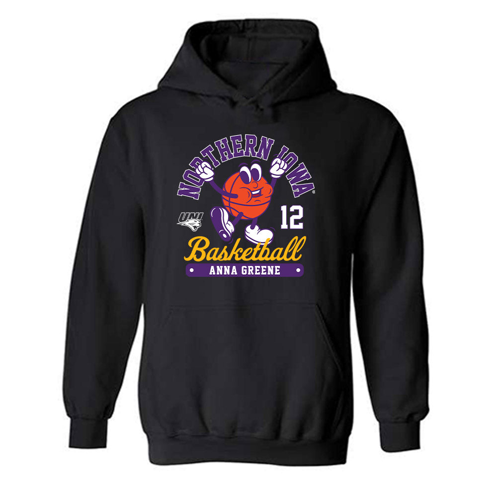 Northern Iowa - NCAA Women's Basketball : Anna Greene - Fashion Shersey Hooded Sweatshirt-0
