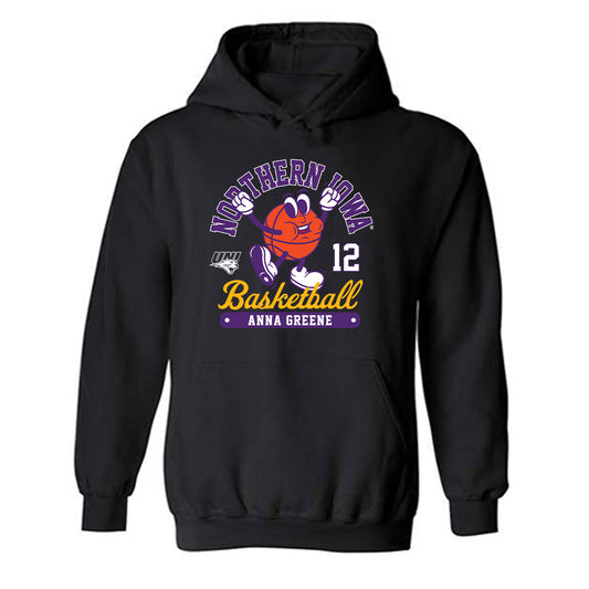 Northern Iowa - NCAA Women's Basketball : Anna Greene - Fashion Shersey Hooded Sweatshirt-0