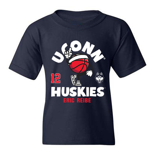 UConn - NCAA Men's Basketball : Eric Reibe - Fashion Shersey Youth T-Shirt-0