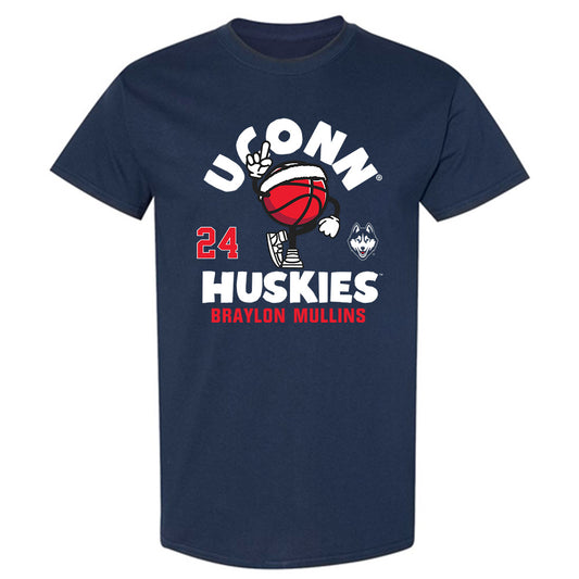 UConn - NCAA Men's Basketball : Braylon Mullins - Fashion Shersey T-Shirt-0