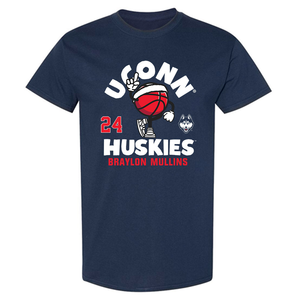 UConn - NCAA Men's Basketball : Braylon Mullins - Fashion Shersey T-Shirt-0