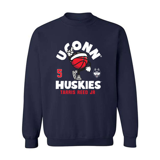 UConn - NCAA Men's Basketball : Tarris Reed Jr - Fashion Shersey Crewneck Sweatshirt-0