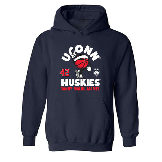 UConn - NCAA Women's Basketball : Gandy Malou-Mamel - Fashion Shersey Hooded Sweatshirt-0