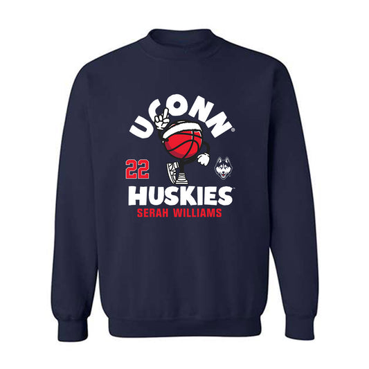 UConn - NCAA Women's Basketball : Serah Williams - Fashion Shersey Crewneck Sweatshirt-0