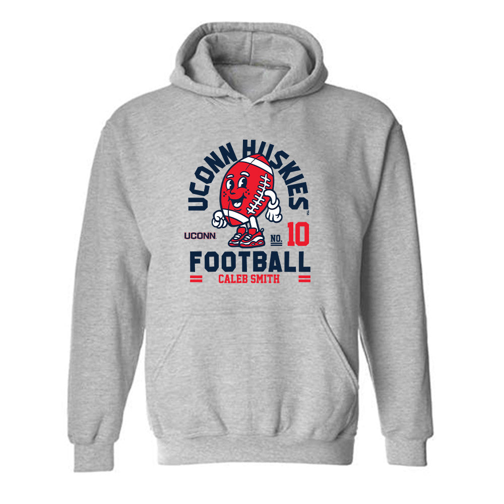 UConn - NCAA Football : Caleb Smith - Fashion Shersey Hooded Sweatshirt-0