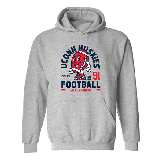 UConn - NCAA Football : Brady Fodor - Fashion Shersey Hooded Sweatshirt